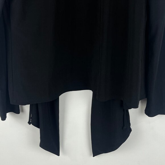 San Francisco Sweater Cardigan Size L Black Long Sleeve Polyester Spandex - Picture 9 of 9